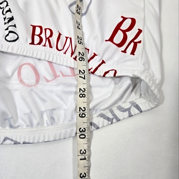 Brunello Di Montalcino SMS Men’s White-Red Biker/Cycling Top - Picture 11 of 12